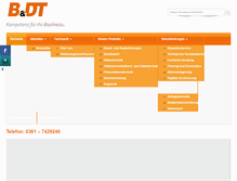 Tablet Screenshot of bdt-erfurt.de